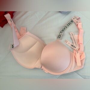 Victoria's Secret Light Pink Bra with Logo Straps